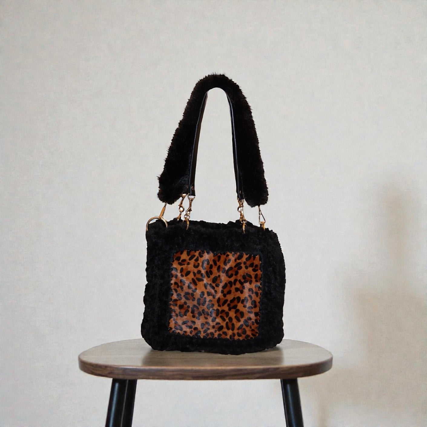 Leopard Crochet Handbag